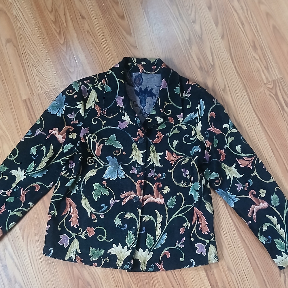Blair‎ Women's Black and Purple Jacket SIZE XL